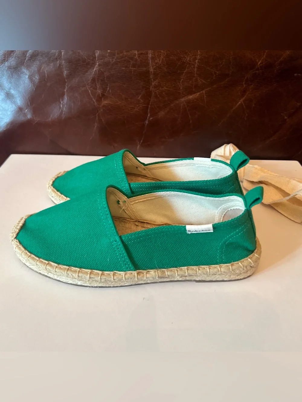 Soludos Kids Espadrille Green Shoes Size 13-13.5 New without box